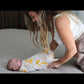 Adam Stork® Muslin Swaddle Blanket for Girls Yellow Mango Swan